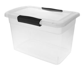 Ящик для хранения Keeplex Vision с защелками 14л 37х27,4х22,2см прозрачный кристалл